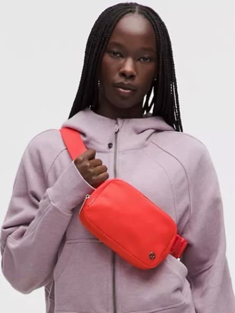 Lululemon Everywhere Belt Bag 1L Cherry Ember Silver NWT
